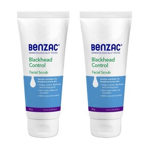 호주 벤작 블랙헤드 페이셜 스크럽 Benzac Blackheads Facial Scub, 60g, 2개