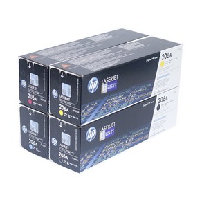 HP Colo Lasejet Po M255nw 적용기종 정품토너 4색1세트 검정 1350매/칼라 1250매 W2110A/W2111A/W2112A/W2113A, 1개, 검정+칼라