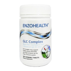 (뉴질랜드직배) 엔조헬스 GLC 컴플렉스 산양유 콜로스트럼 초유 츄어블정 300정 Enzo Health GLC Complex - Goat Milk+Lactofein+Colost, 1개