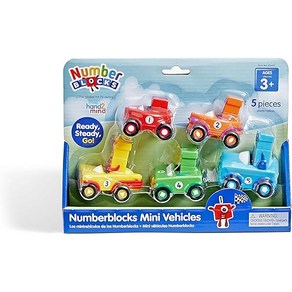 ETA hand2mind Numbeblocks Mini Vehicles 넘버블럭 캐릭터자동차 5개입 95405