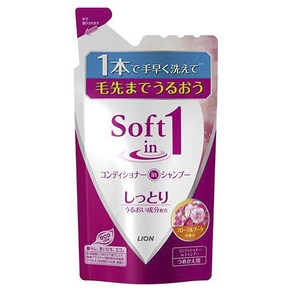 LION 소프트 1 컨디셔너 인 샴푸 플로럴 & 부케향, 1개, 380ml