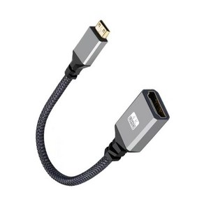 [레알몰] HDMI to MiNi HDMI 변환 케이블 F/M 4K 60Hz [20CM], 1개