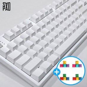 사오파오 1.7mm 체리 퓨어 PBT 무각키캡 (108키)