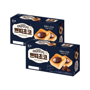 헤이즐넛 초코크림을 올려 입안 가득 고소한 해태 후렌치파이 쁘띠초코, 2개, 179g