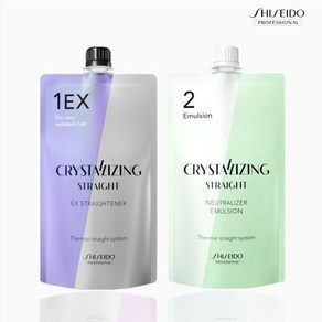 시세이도 매직약 셀프 매직 스트레이트 크리스탈라이징 EX 에먼젼, 1개, 400ml, 크림 큘 EX (강한곱슬모발)