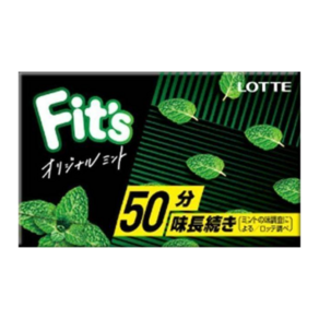 일본 롯데 피츠 오리지널 민트 껌 12개입 10팩 511018, 10개