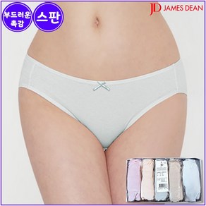 제임스딘 베이직 여성 면스판 데일리 미디 5매입 요일팬티 JHWPY075