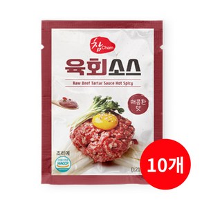 소문난 참 육회 소스 40g 매콤한 맛, 10개