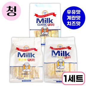 밀크 쌀과자 240g 우유맛 1 계란맛 1 치즈맛 1 (총3) 대용량, 1세트, 720g