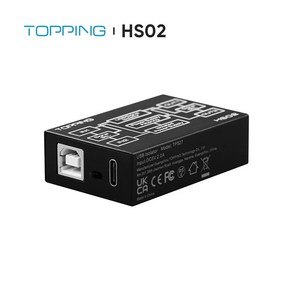 TOPPING HS02 USB 2.0 High Pefomance AUDIO ISOLATOR Type C input 1500KVRMS PCM32bit/768kHz DSD512