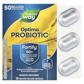 Natue's Way Optima® 프로바이오틱 Fotify® 50+ 500억 지연 방출 캡슐 30정, Natue's Way Optima® 프로바..., 1개