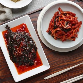 [이형욱장인]깻잎무침1kg+무말랭이무침1kg, 1개, 1kg