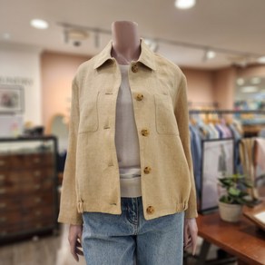 BCBG [올앤선드리] 헤니에 린넨JK 재킷_ A4M3J112 72 [M/BEIGE]