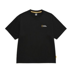 내셔널지오그래픽 반팔 티셔츠 N255UTS909 세미오버핏 수피마 카본 블랙