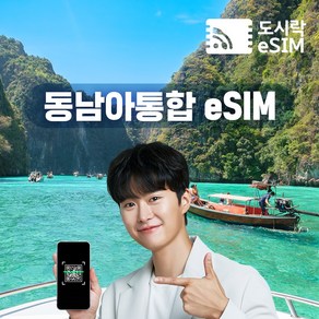 말레이시아 싱가포르 태국 이심 eSIM 데이터 무제한 e심 유심, 1GB/일, 6일, 1개