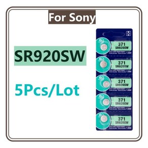 시계 장난감용 단추 리튬 배터리 소니 SR927SW AG7 395 LR927 395AL 926F 337 SR920SW SR920 용 5 개, 0 5pcsSR920SW