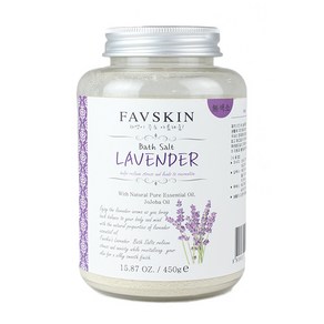 더허브스토리 FAVSKIN 바스솔트 배스솔트 소금 입욕제 450g 라벤다 바스솔트/미네랄 허브향, 1개