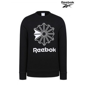 리복 Reebok 남여공용 클래식 AC FT 빅 스타크레스트 크루 RETS1F311BK