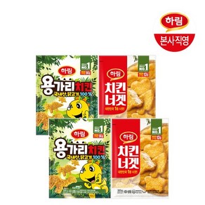 본사직영 용가리치킨300gX2+치킨너겟300gX2, 2개