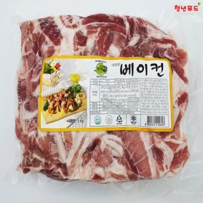 지키미에프에스 [청년푸드] 냉동 지키미 베이컨 파지 1kg, 1개