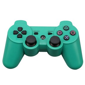 PS3 슬림 프로 조이스틱 게임패드 컨트롤러 듀얼 진동 무선 블루투스 조이패드 플레이스테이션 3 PC IOS 안드로이드용, [02] geen, 1개
