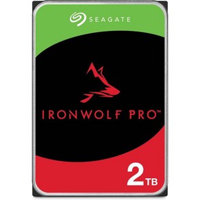 Seagate IonWolf Po 16TB Entepise NAS 내장 HDD CMR 3.5인치 SATA 6Gbs 7200RPM RAID 네트워크 연결 스토리지용 256MB, 2TB