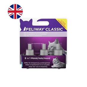 FELIWAY 펠리웨이 클래식/프렌즈 고양이 디퓨저 훈증기 리필 스트레스 완화, 클래식, 리필 48ml x 3개(번들패키지), 1개