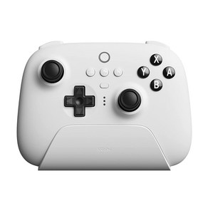 8bitdo 얼티밋 블루투스 스위치 및 윈도우용 컨트롤러, 흰색, 01 white, 1개