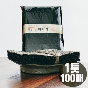 땅끝마을 재래김 조선김 지주식 무염산 최상품김 국내산 해남 김 1톳 100매, 1개, 240g