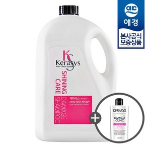 애경 [비밀] 케라시스 샤이닝 샴푸/린스 4L x1개 (+펌프1개 +샴푸180ml 증정), 샤이닝 데미지 케어 샴푸 4L x1개, 1개