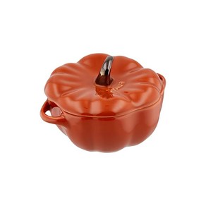 staub 스토우브 펌킨 코콧 13cm 세라믹 내열 저장 용기 전자레인지 대응 일본 정규 판매품 La Cocotte Special Shape 40511555, 1개