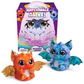 Hatchimals Alive 미스터리 해치 퍼피콘 서프라이즈 인터랙티브 장난감 및 알 미스트 조명 사운드 포함(스타일은 다를 수 있음) 여아 남아용 어린이, Daggle