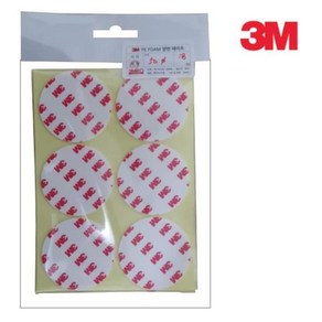 3M 양면테이프 4421 원형 50mm 18개입 3M테이프, 단일속성, 1개