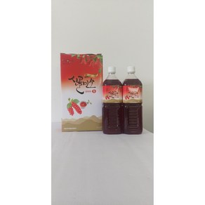 거창오미자영농조합 맛있는 웰빙푸드 산골미소 오미자청 1000mL/2P, 1개, 2개입