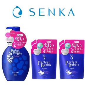 센카 퍼펙트 버블 포 바디 플로럴 플러스 N본체500ml + 리필350mlx2개 총3개세트, 1개, 500ml