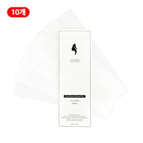 오아소 왁싱 부직포 무슬린천 100장 컷팅 7x20cm, 10개