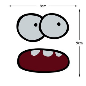 재미있는 표현 반사 자동차 스티커 오토바이 모터 자전거 스쿠터 헬멧 액세서리 베스파 GTS300 LX125 혼다 야마하, A, 1개