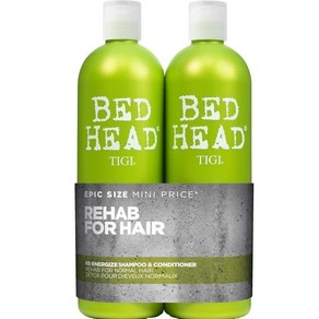 베드헤드 TIGI 티지 BedHead Uban anti+dotes Level 1 ReEnegize 샴푸 & 컨디셔너 트윈 듀오 2x 750ml 제작 200461