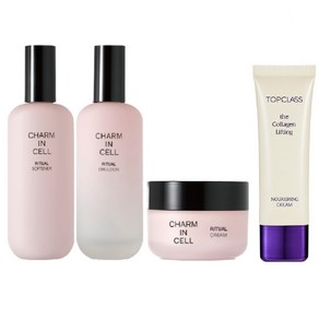 참존 참인셀 리추얼 4종 세트 (소프너 110ml+에멀젼 110ml+크림50ml2), 1개