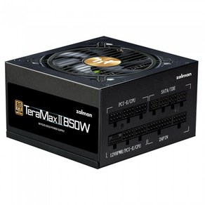 잘만 TeaMax II 850W 80PLUS Gold 풀모듈러, 블랙 ATX 3.0