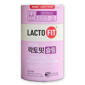 [정품발송] 종근당건강 락토핏 슬림 60포 1박스 장건강 유산균 다이어트 519888, 120g, 1개