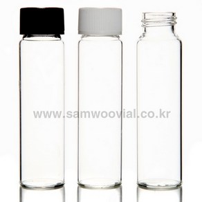 스크류캡바이알50ml(30x110), 흰색, 일반