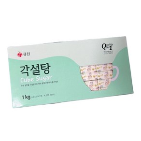 간편각설탕 개별포장 대용량 업소용 사무실용 큐원 각설탕(1kg)슈가, 147개, 6.8g