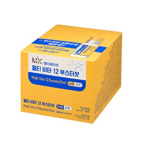 [MK] 멀티 비타 12 부스터샷 (액상25ml + 정제 1000mg) X 12개 / 비타민E 비타민D 아연 비오틴, 1개, 300ml