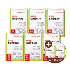 닥터루템 혈당 조절 바나바잎추출물 공복혈당 영양제 투액션 징코앤 바나바