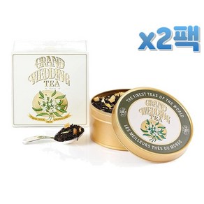 TWG 그랜드 웨딩 캐비어 티 홍차 100g x2팩 (썬플라워 후르츠), 2개, 1개입