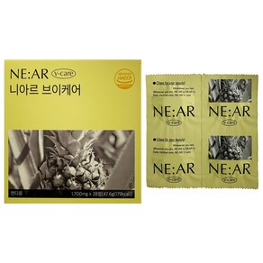 니아르 브이케어 파인애플맛 보검선인장 추출물 츄어블 브이 캔디 1700mg X 28정