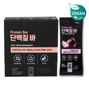 [비건] 로틀 단백질바 초콜릿 히말라야 핑크 솔트 (8개입), 50g, 8개