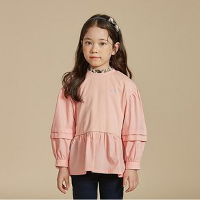 (백화점 상품) [보리보리/닥스 리틀]닥스키즈 프릴넥 mix 티셔츠 (DSS11TM56M_SM) 4046531, Salmon Pink