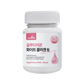 에버네이처 글루타치온 화이트 콜라겐 600mg 60정, 1개